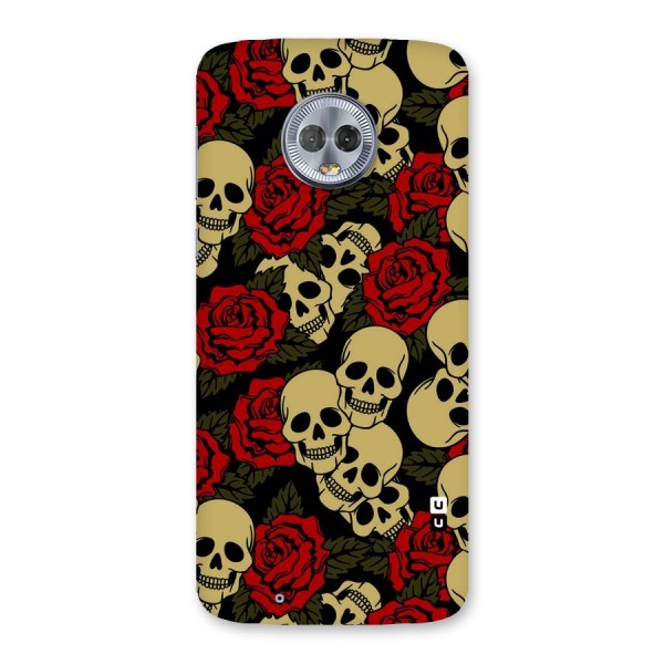 Skulled Roses Back Case for Moto G6