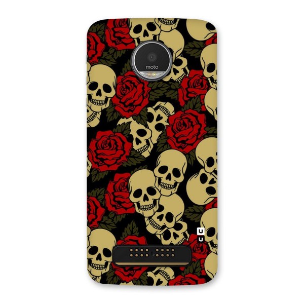 Skulled Roses Back Case for Moto Z Play