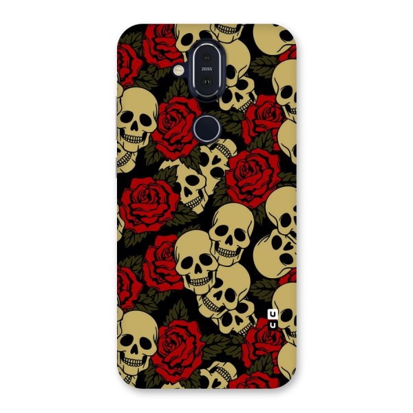 Skulled Roses Back Case for Nokia 8.1