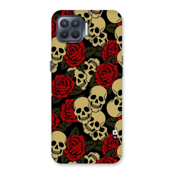 Skulled Roses Back Case for Oppo F17 Pro