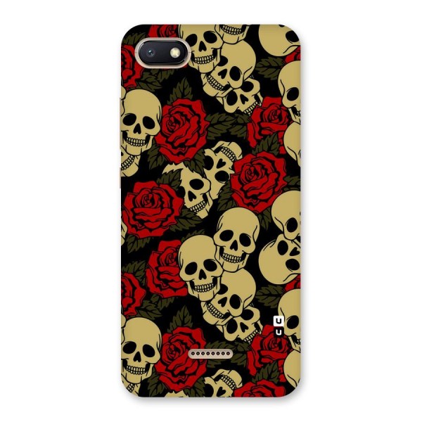 Skulled Roses Back Case for Redmi 6A