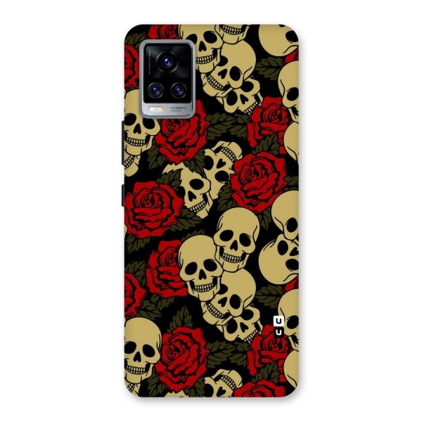 Skulled Roses Back Case for Vivo V20 Pro