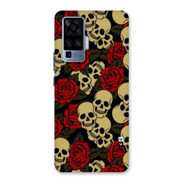 Skulled Roses Back Case for Vivo X50 Pro