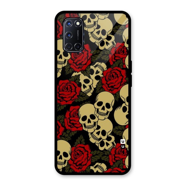 Skulled Roses Glass Back Case for Oppo A52