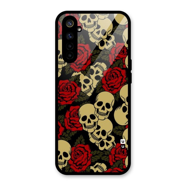 Skulled Roses Glass Back Case for Realme 6