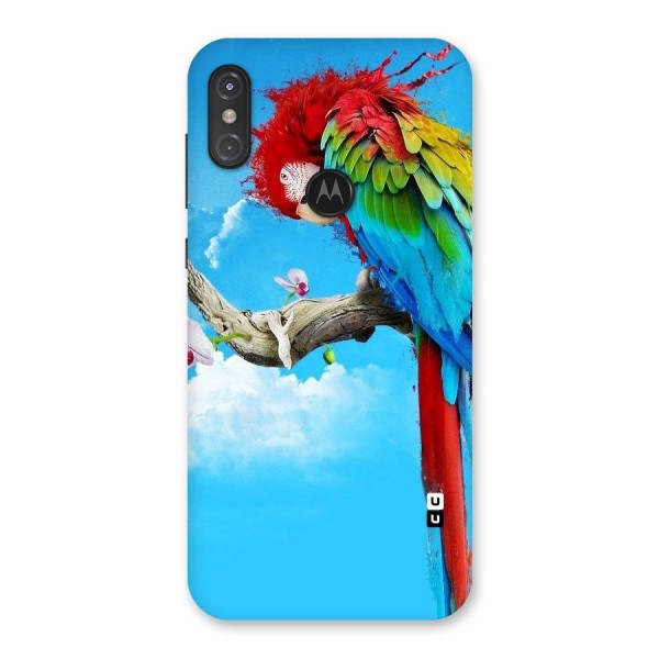 Sky Parrot Back Case for Motorola One Power