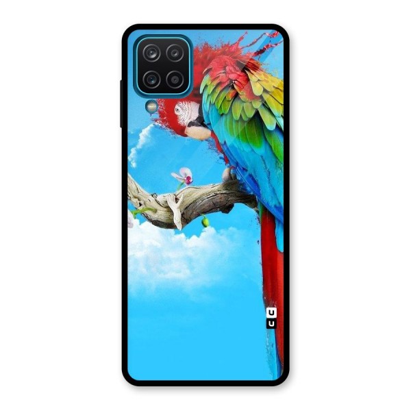 Sky Parrot Glass Back Case for Galaxy A12