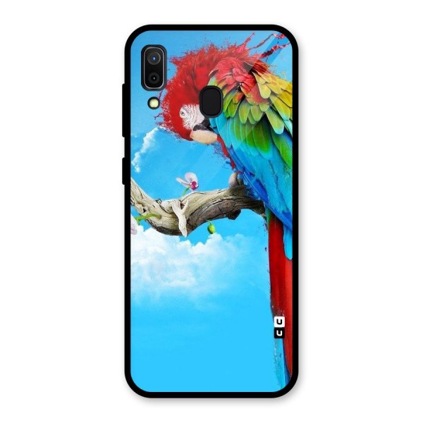 Sky Parrot Glass Back Case for Galaxy A30