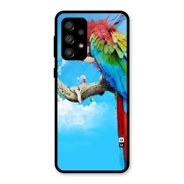 Sky Parrot Glass Back Case for Galaxy A32