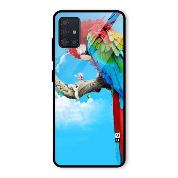 Sky Parrot Glass Back Case for Galaxy A51