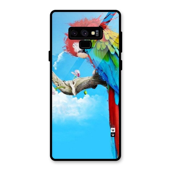 Sky Parrot Glass Back Case for Galaxy Note 9