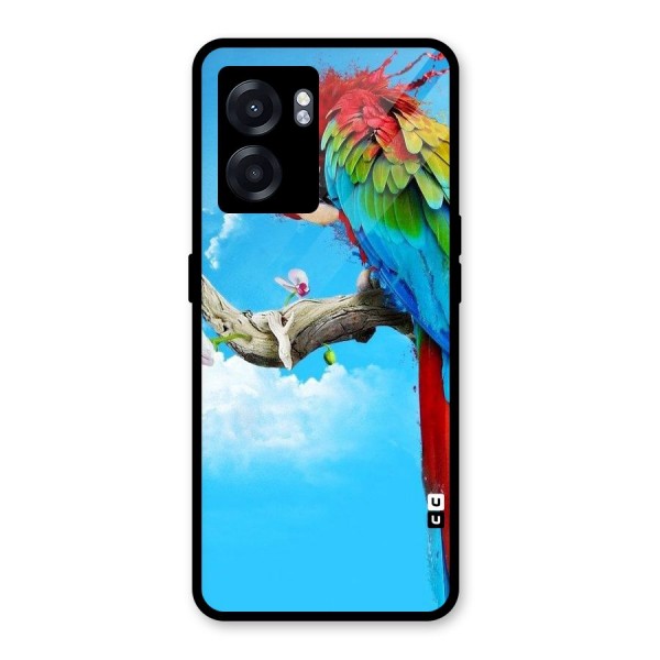 Sky Parrot Glass Back Case for Oppo K10 (5G)