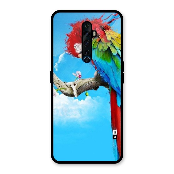 Sky Parrot Glass Back Case for Oppo Reno2 Z