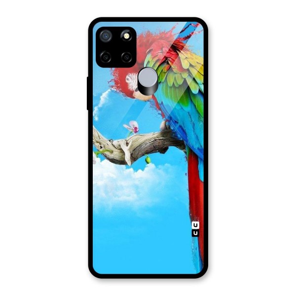 Sky Parrot Glass Back Case for Realme C15