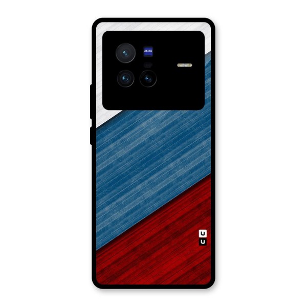 Slant Beautiful Stripe Glass Back Case for Vivo X80