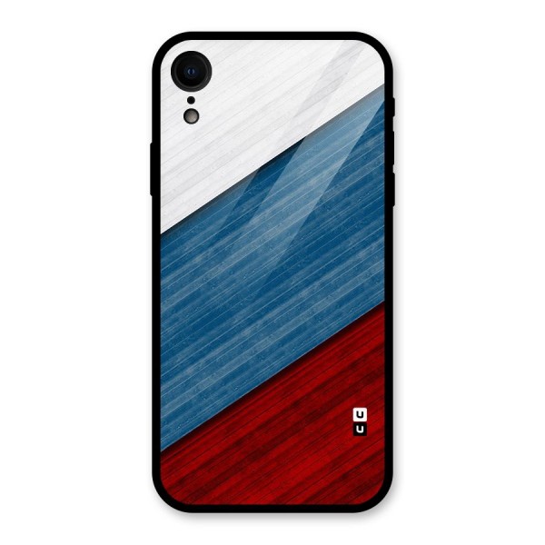 Slant Beautiful Stripe Glass Back Case for XR