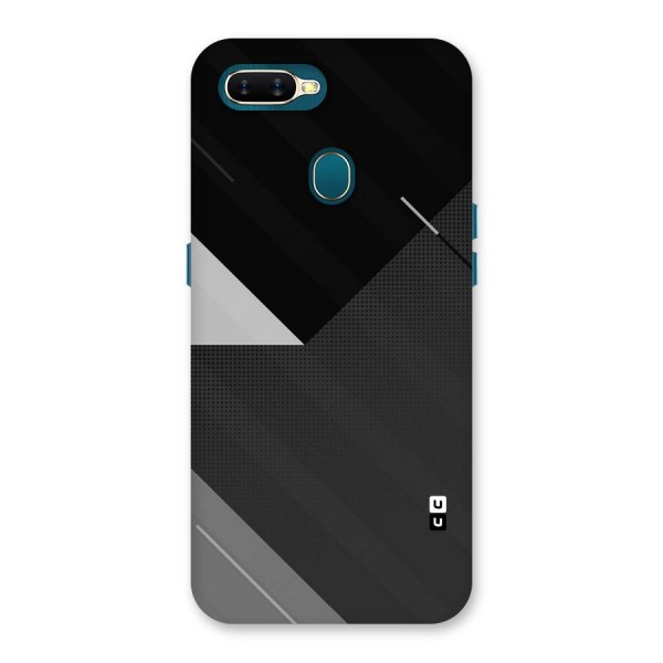 Slant Grey Back Case for Oppo A12