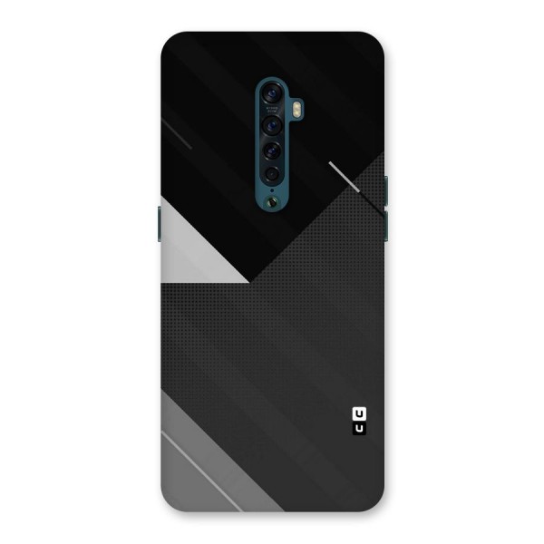 Slant Grey Back Case for Oppo Reno2