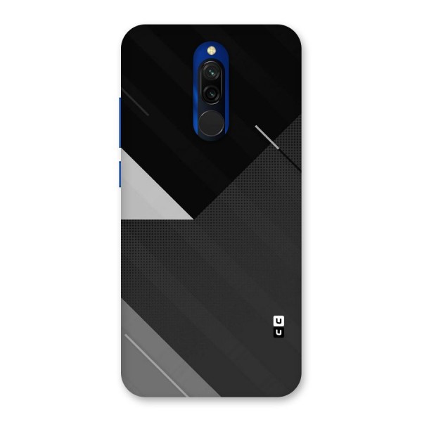 Slant Grey Back Case for Redmi 8