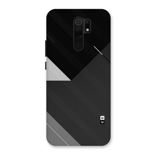 Slant Grey Back Case for Redmi 9 Prime