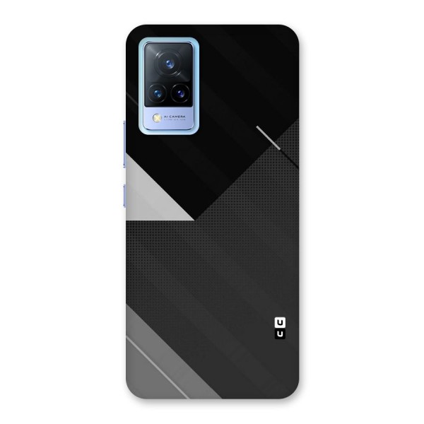 Slant Grey Back Case for Vivo V21 5G