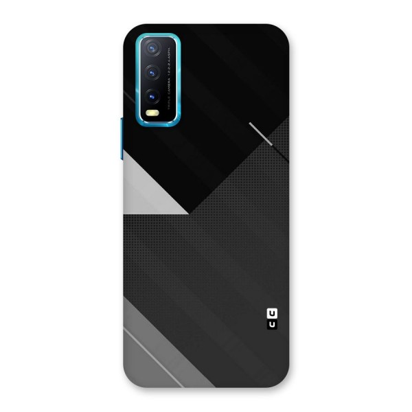 Slant Grey Back Case for Vivo Y20