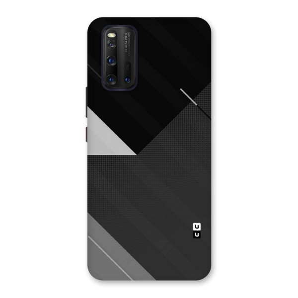 Slant Grey Back Case for Vivo iQOO 3