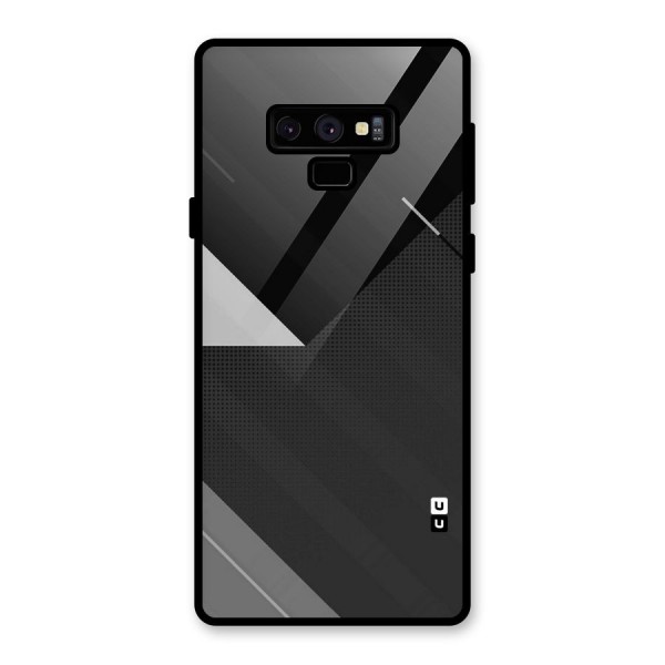 Slant Grey Glass Back Case for Galaxy Note 9