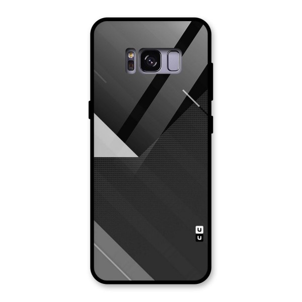 Slant Grey Glass Back Case for Galaxy S8