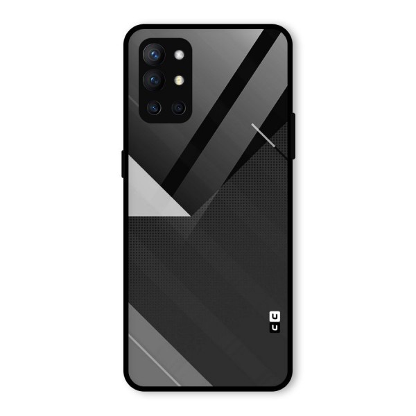 Slant Grey Glass Back Case for OnePlus 9R