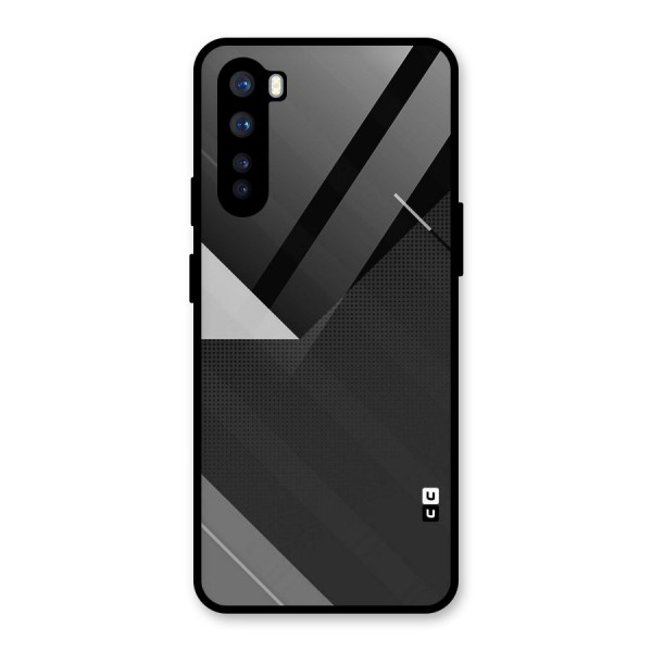 Slant Grey Glass Back Case for OnePlus Nord