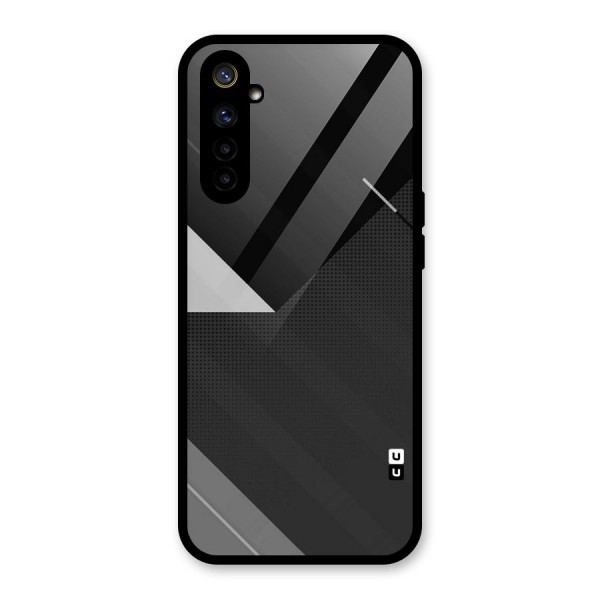 Slant Grey Glass Back Case for Realme 6