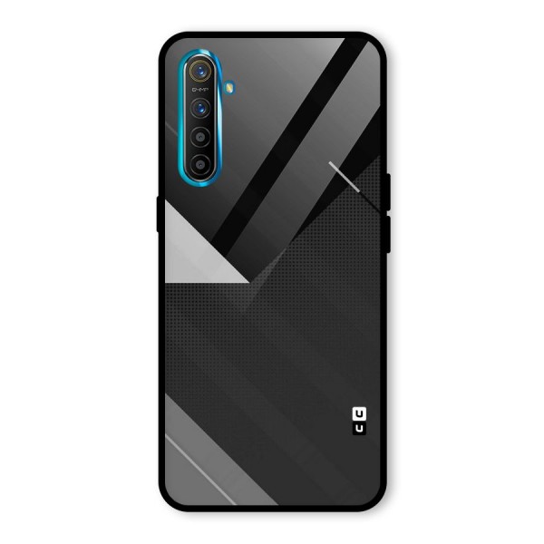 Slant Grey Glass Back Case for Realme XT