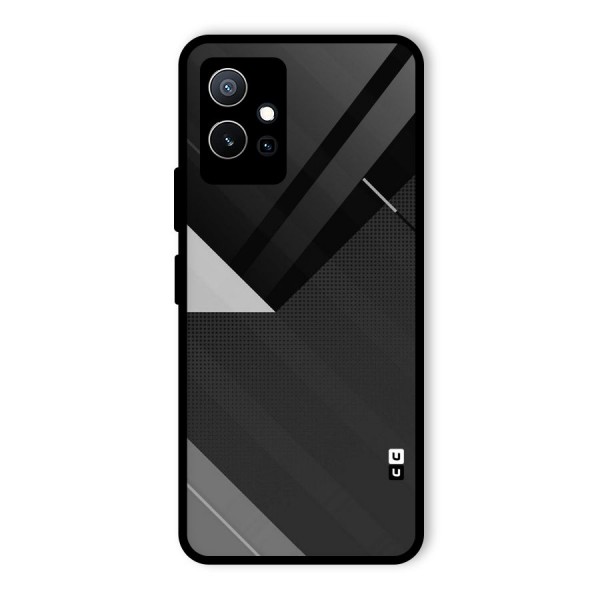 Slant Grey Glass Back Case for Vivo T1 5G