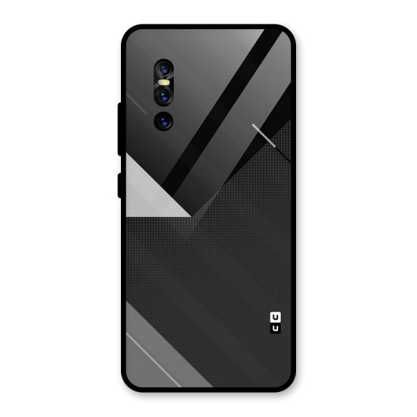 Slant Grey Glass Back Case for Vivo V15 Pro