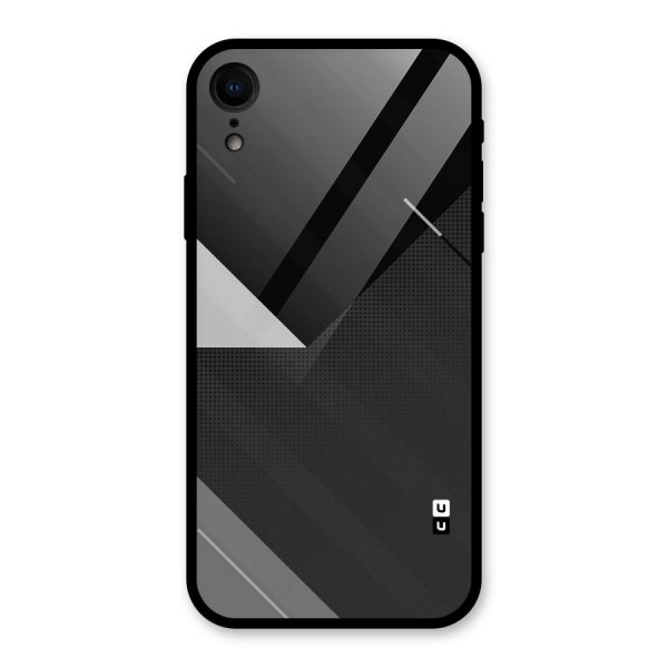 Slant Grey Glass Back Case for XR