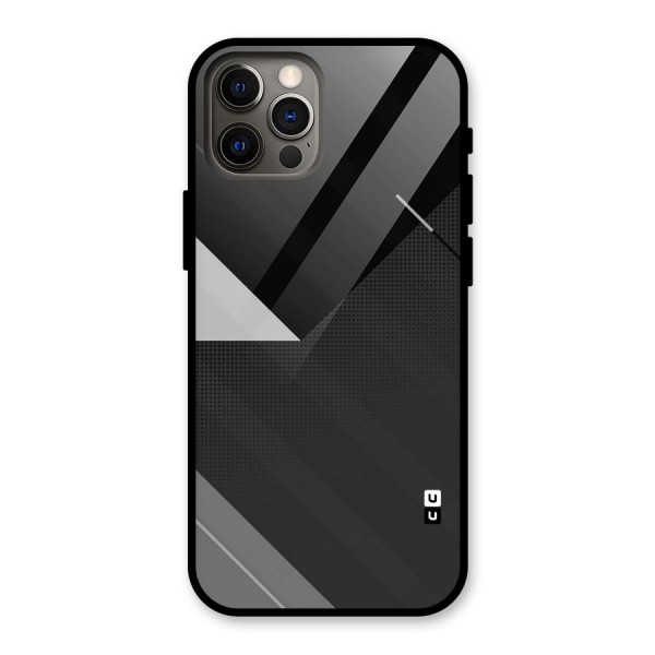 Slant Grey Glass Back Case for iPhone 12 Pro