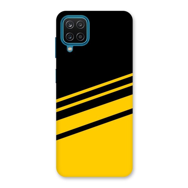 Slant Yellow Stripes Back Case for Galaxy F12