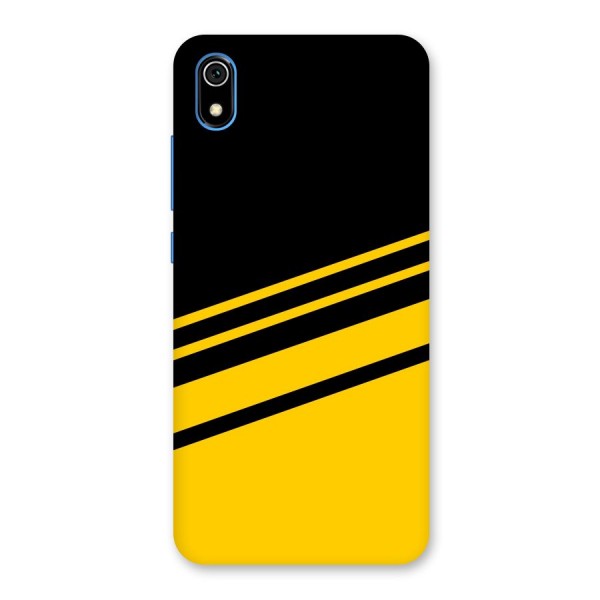 Slant Yellow Stripes Back Case for Redmi 7A