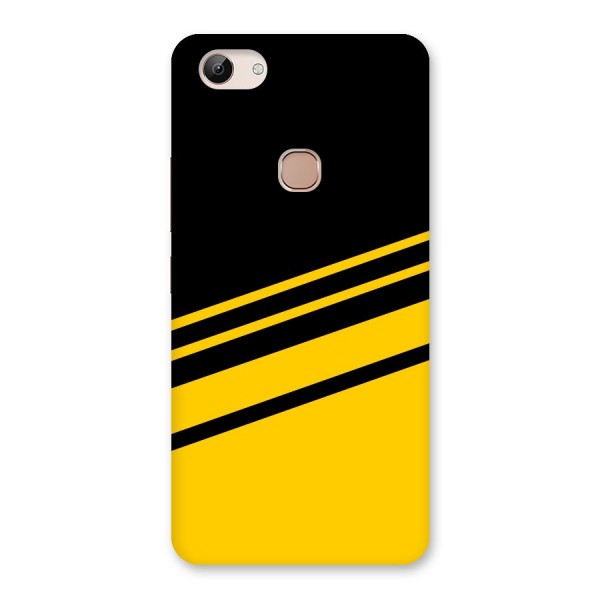 Slant Yellow Stripes Back Case for Vivo Y83