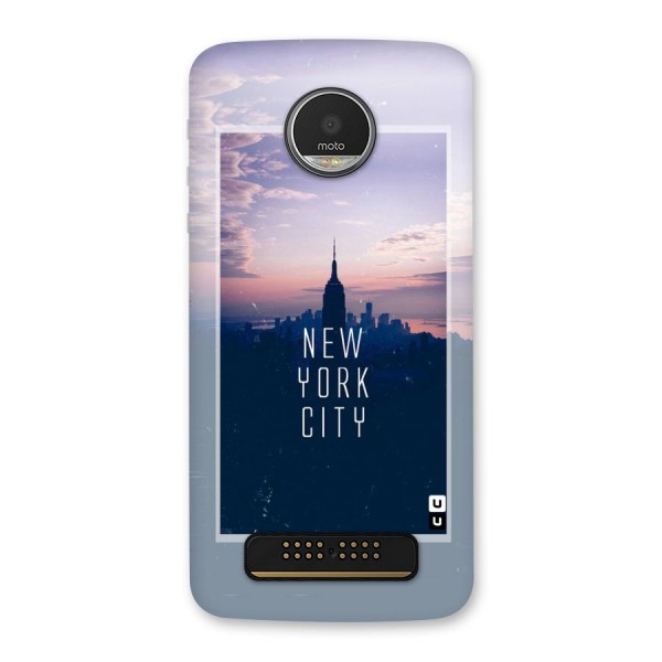 Sleepless City Back Case for Moto Z Play