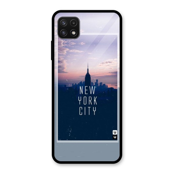 Sleepless City Glass Back Case for Galaxy A22 5G