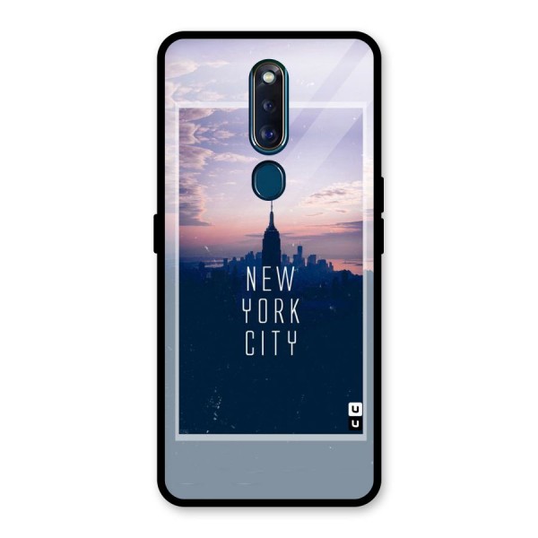 Sleepless City Glass Back Case for Oppo F11 Pro