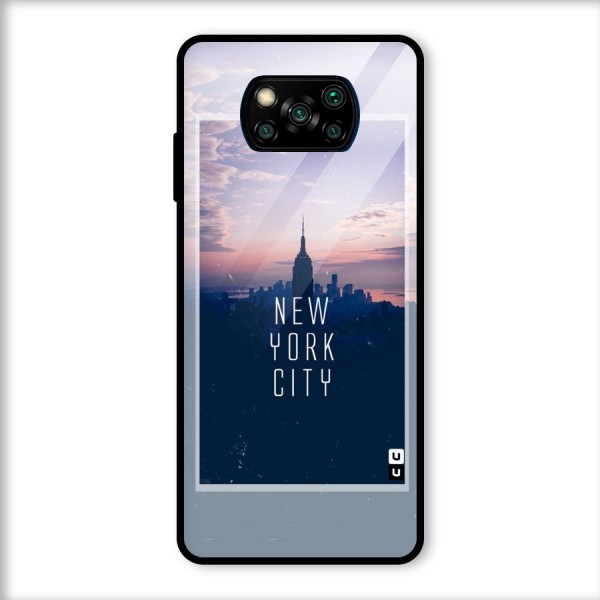 Sleepless City Glass Back Case for Poco X3