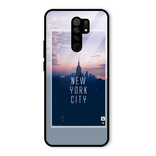 Sleepless City Glass Back Case for Redmi 9 Prime