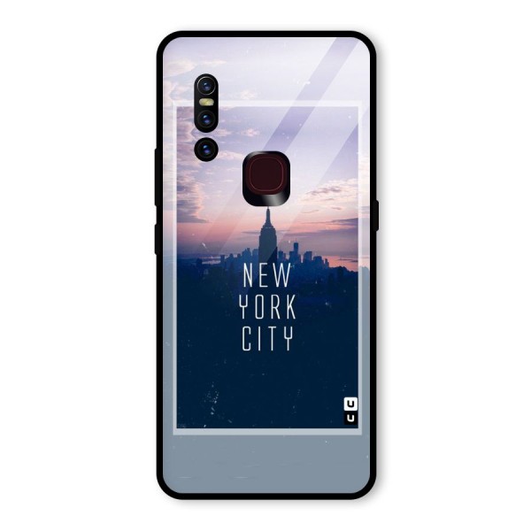 Sleepless City Glass Back Case for Vivo V15