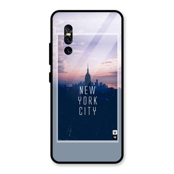 Sleepless City Glass Back Case for Vivo V15 Pro