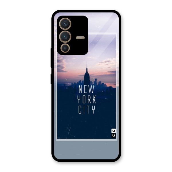 Sleepless City Glass Back Case for Vivo V23 5G