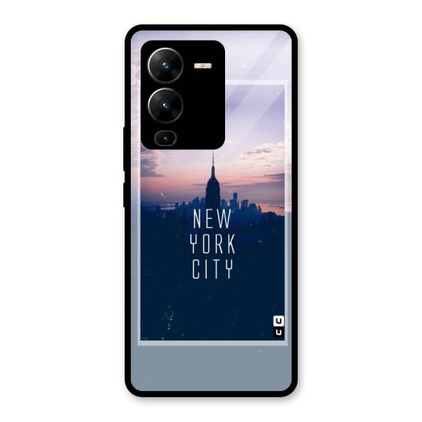 Sleepless City Glass Back Case for Vivo V25 Pro