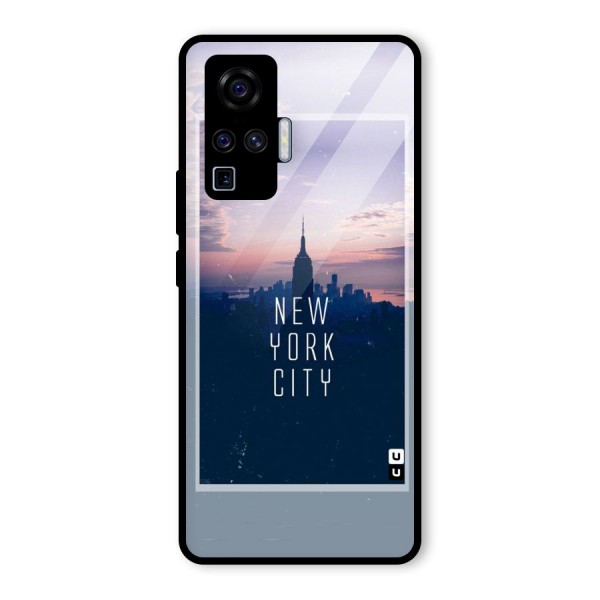 Sleepless City Glass Back Case for Vivo X50 Pro